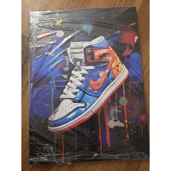 Unbranded Other - Limitless Jordan Colorful Vibrant Sneaker 11x14 cavas Print - Basketball...
